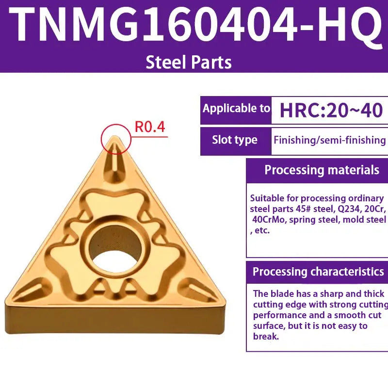 TNMG160404/08 triangle alloy cutter head Shandong Denso Pricision Tools Co.,Ltd.