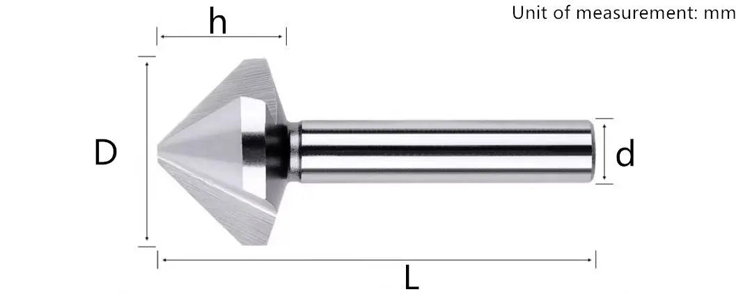 Straight Shank Single-edge/Three-edge Chamfering Milling Cutter Shandong Denso Pricision Tools Co.,Ltd.