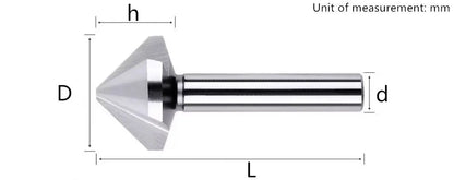 Straight Shank Single-edge/Three-edge Chamfering Milling Cutter Shandong Denso Pricision Tools Co.,Ltd.