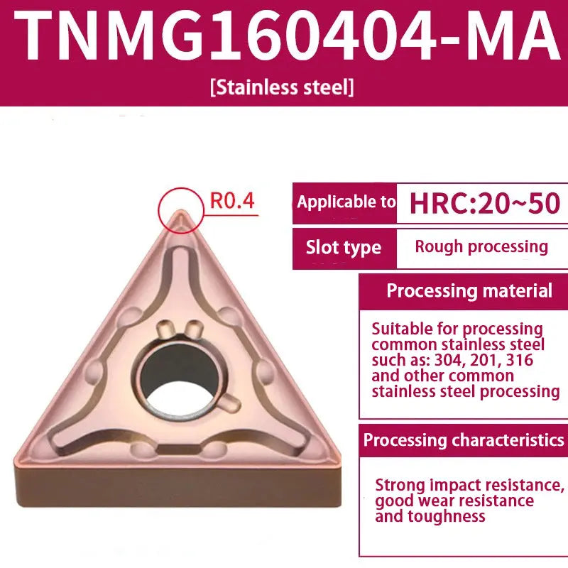 TNMG160404/08 triangle alloy cutter head Shandong Denso Pricision Tools Co.,Ltd.