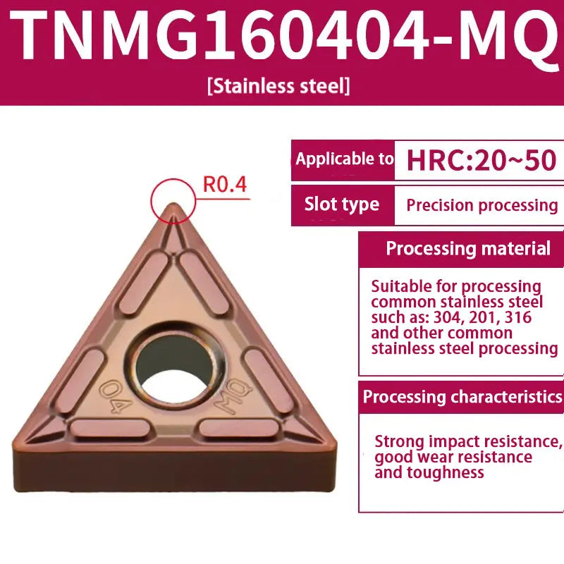 TNMG160404/08 triangle alloy cutter head Shandong Denso Pricision Tools Co.,Ltd.