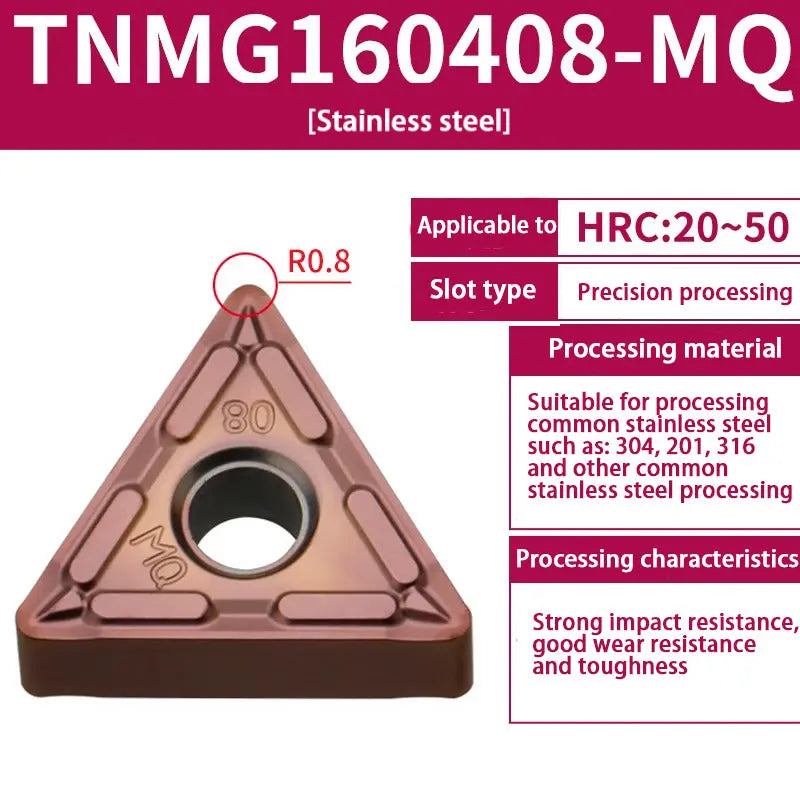 TNMG160404/08 triangle alloy cutter head Shandong Denso Pricision Tools Co.,Ltd.