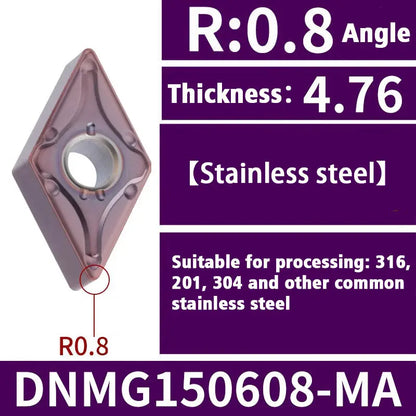 67-Turning tool blade 55 degree diamond DNMG1504 outer circle inner hole turning tool Shandong Denso Pricision Tools Co.,Ltd.