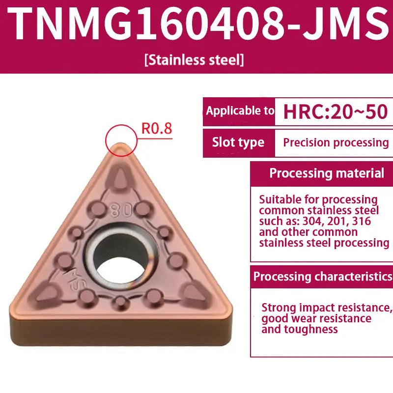 TNMG160404/08 triangle alloy cutter head Shandong Denso Pricision Tools Co.,Ltd.