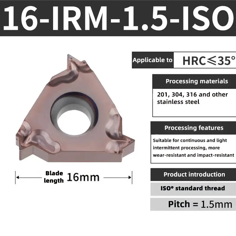 86-Internal thread stainless steel tool 11/16IR AG60 W universal turning blade Shandong Denso Pricision Tools Co.,Ltd.