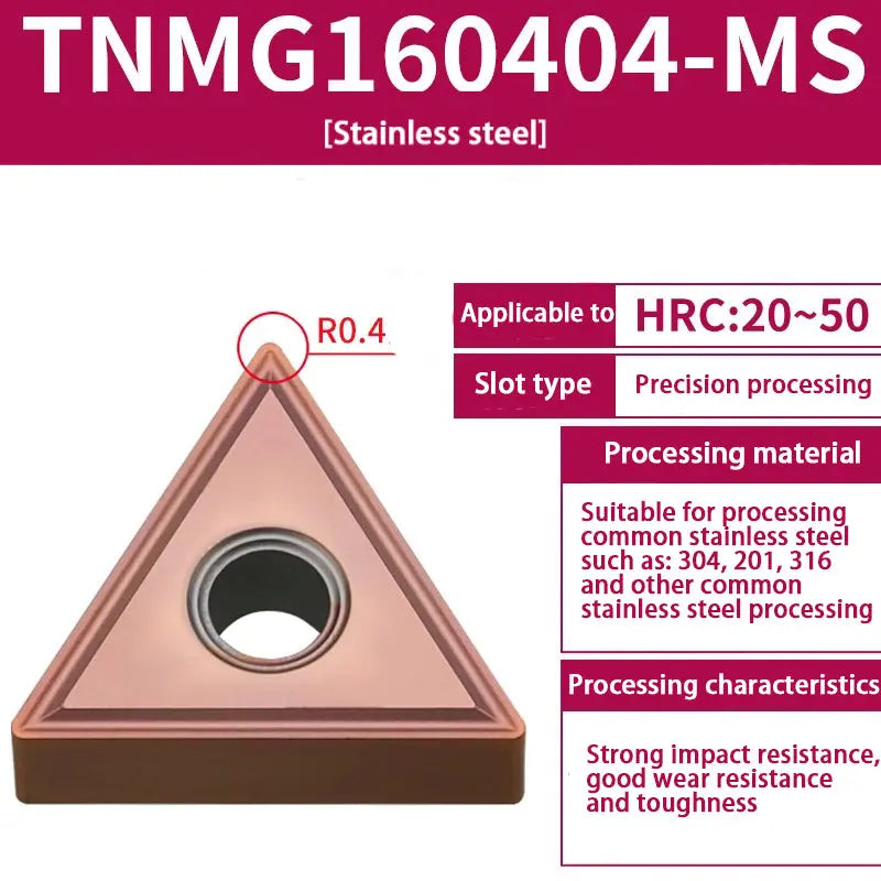 TNMG160404/08 triangle alloy cutter head Shandong Denso Pricision Tools Co.,Ltd.