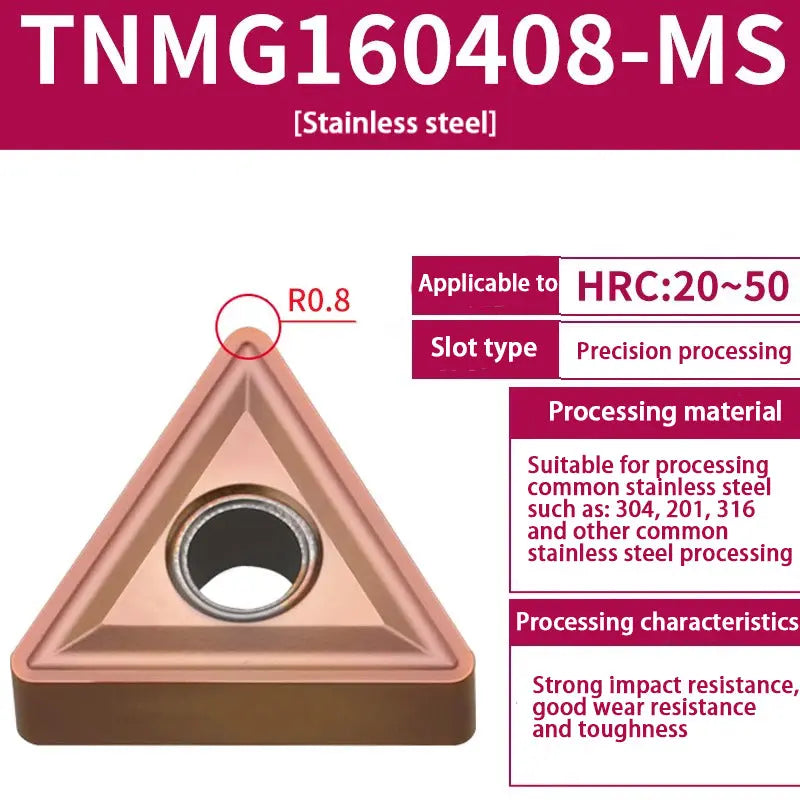 TNMG160404/08 triangle alloy cutter head Shandong Denso Pricision Tools Co.,Ltd.