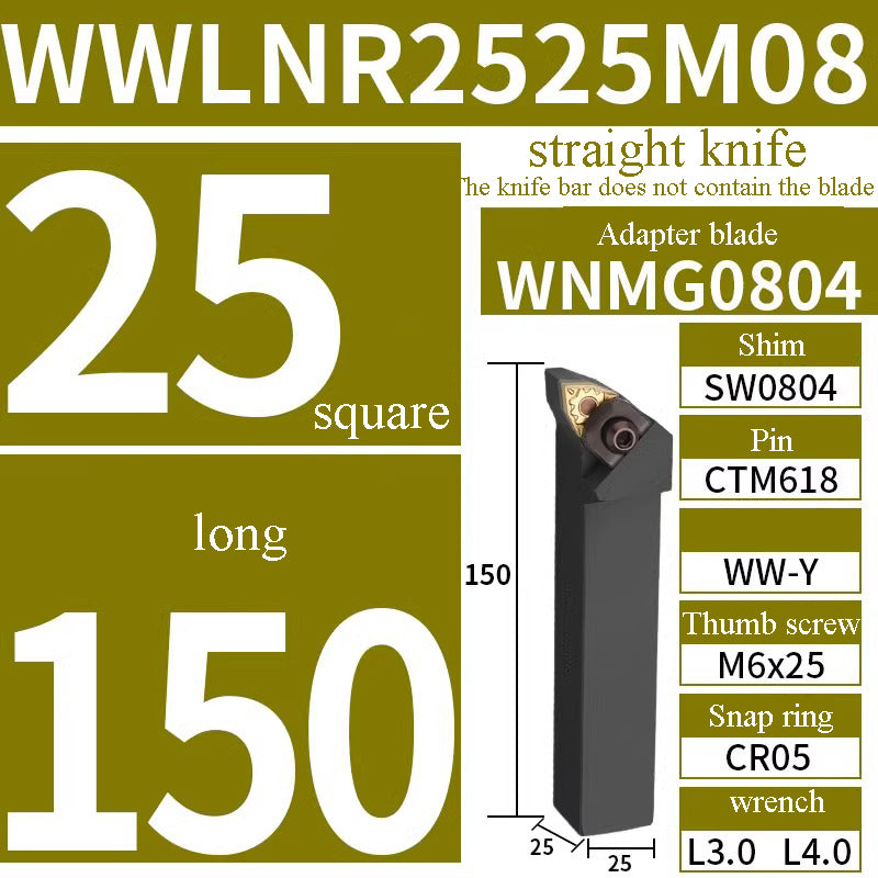 1001-MWLNR/MTJNR20 peach-shaped end face outer diameter turning tool bar lathe tool Shandong Denso Pricision Tools Co.,Ltd.