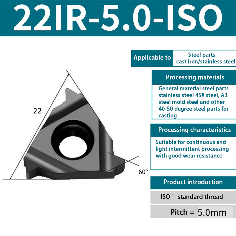 90-11IR/16IR internal thread blade steel blade head blade Universal internal thread turning blade Shandong Denso Pricision Tools Co.,Ltd.