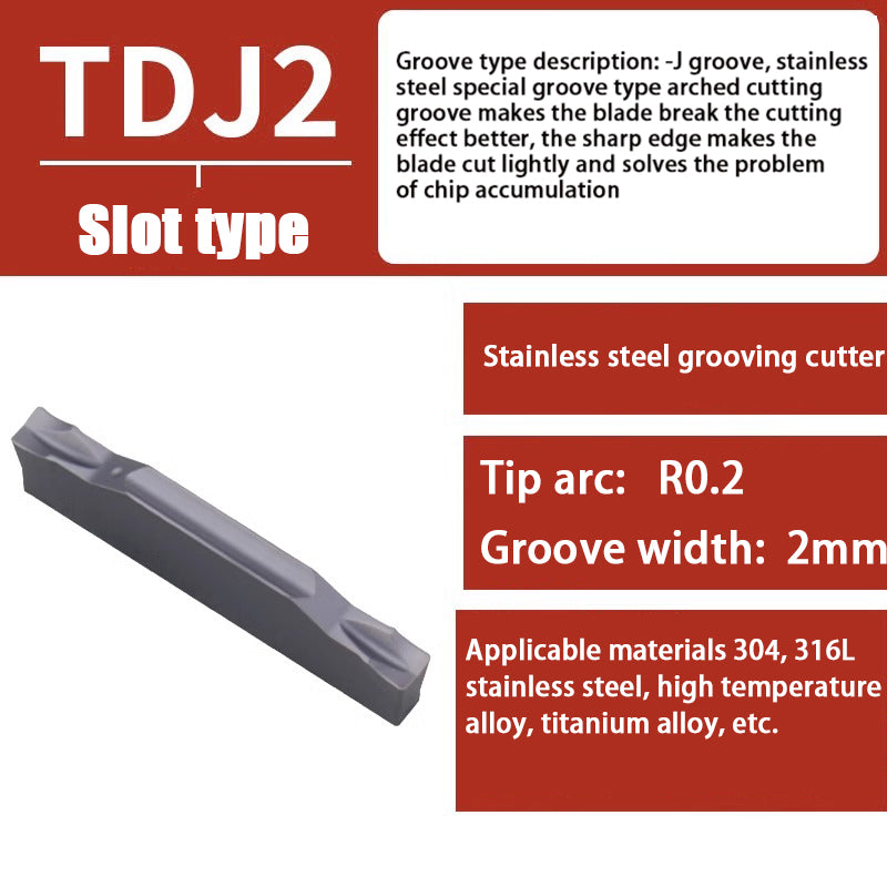 107-end face slot cutter CNC Swiss machine inner hole snap ring slot cutter cutting blade TDJ/TDC/TDXU Shandong Denso Pricision Tools Co.,Ltd.