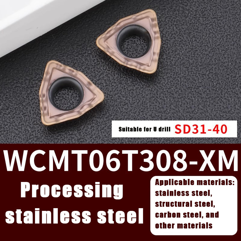 3004-U drill violent drill CNC blade wcmt050308/06t308 knife grain Shandong Denso Pricision Tools Co.,Ltd.