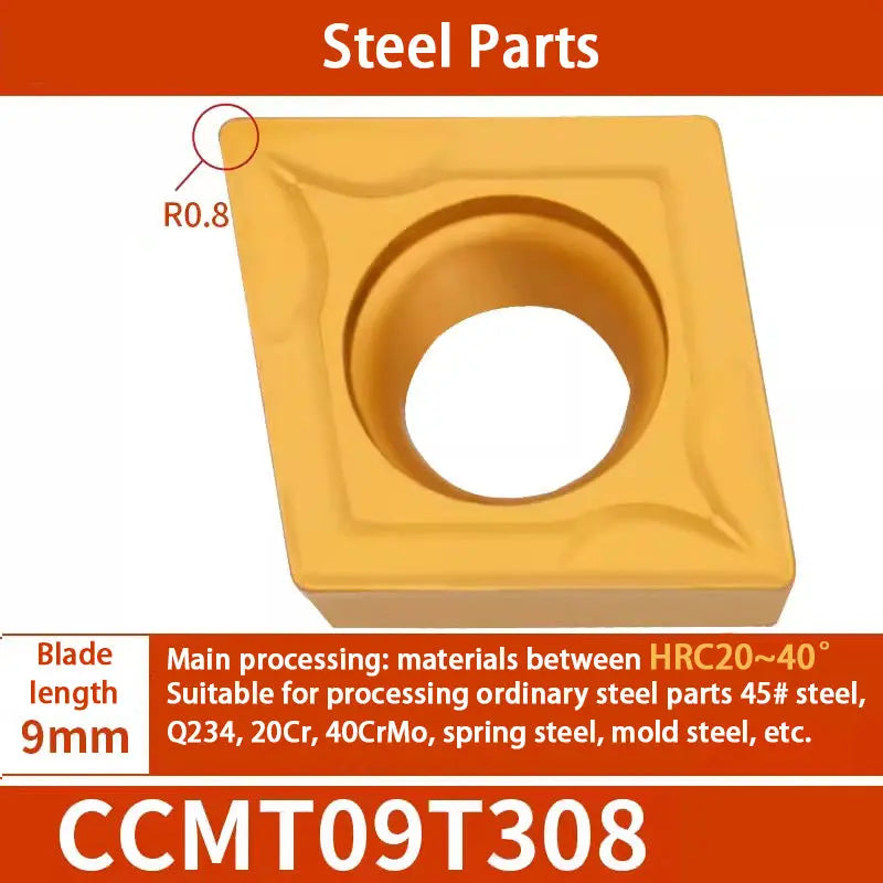 74-Diamond boring inserts CCMT09t304/308 outer circle inner hole insert Shandong Denso Pricision Tools Co.,Ltd.