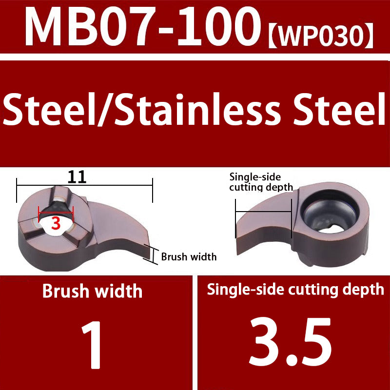 103-comma blade MB09GR/07GR/05GR small hole grooving tool bar inner hole cutting tool Shandong Denso Pricision Tools Co.,Ltd.