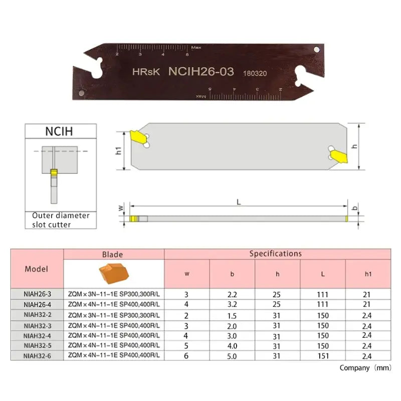 SMBB Groove Cutter Lathe Holder with NCIH Cutter Board (for SP carbide insert) Shandong Denso Pricision Tools Co.,Ltd.