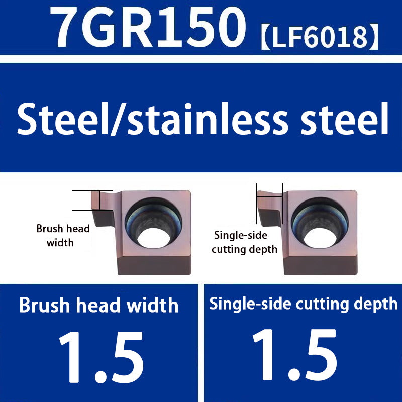 101-Inner hole grooving 7GR 100/150/200 CNC small diameter 8GR/9GR200/250/300 Swiss machine blade Shandong Denso Pricision Tools Co.,Ltd.