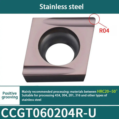 76-CCMT060204 stainless steel special external round cutter head Shandong Denso Pricision Tools Co.,Ltd.