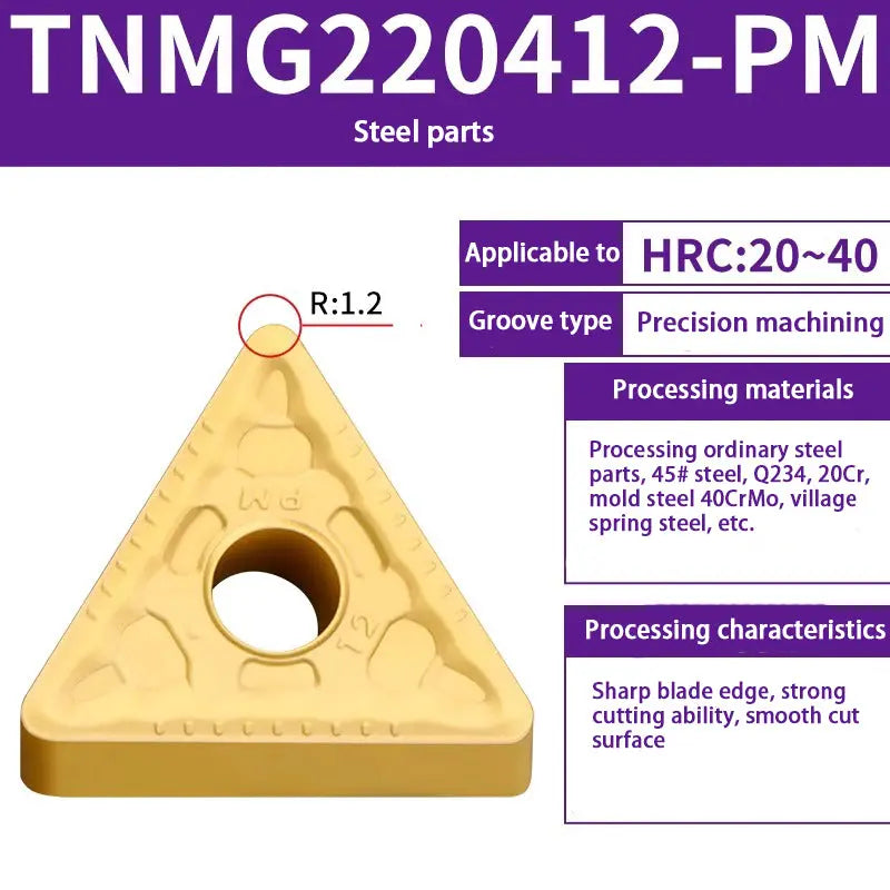 TNMG160404/08 triangle alloy cutter head Shandong Denso Pricision Tools Co.,Ltd.