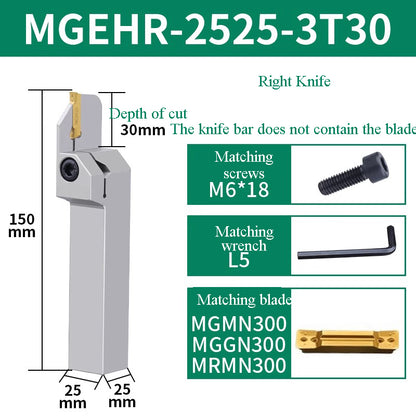 1002-MGEHR2020-3 straight  knife lathe tool lengthened cutting knife slotting knife