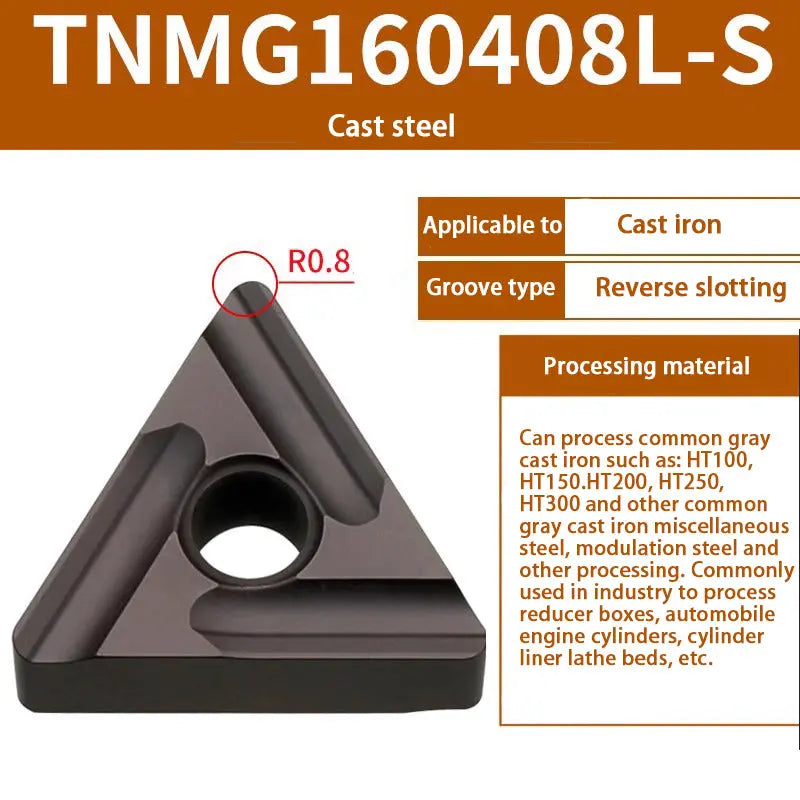 TNMG160404/08 triangle alloy cutter head Shandong Denso Pricision Tools Co.,Ltd.