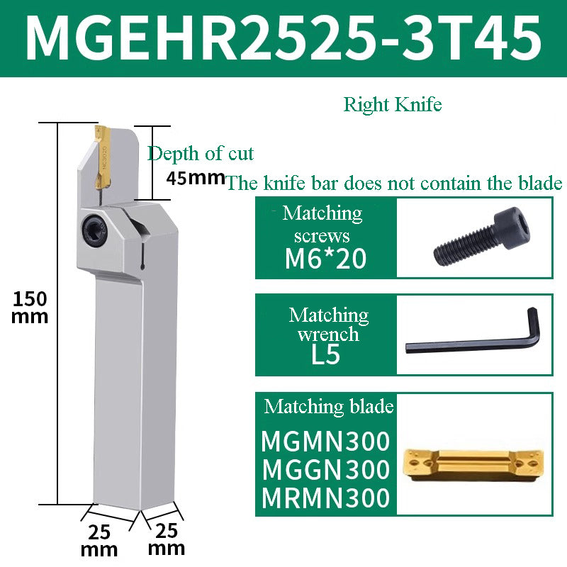 1002-MGEHR2020-3 straight  knife lathe tool lengthened cutting knife slotting knife