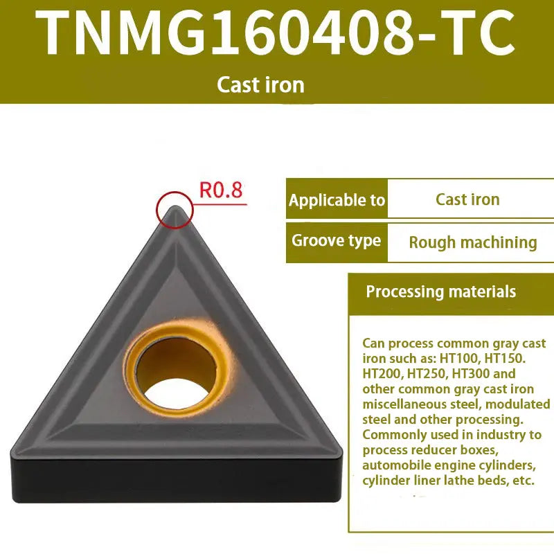 TNMG160404/08 triangle alloy cutter head Shandong Denso Pricision Tools Co.,Ltd.