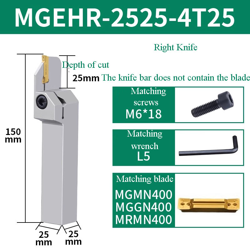 1002-MGEHR2020-3 straight  knife lathe tool lengthened cutting knife slotting knife