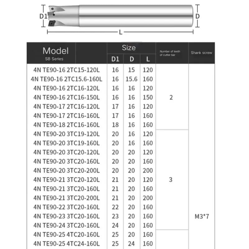 long reach indexable end mill high feed  end mill Shandong Denso Pricision Tools Co.,Ltd.