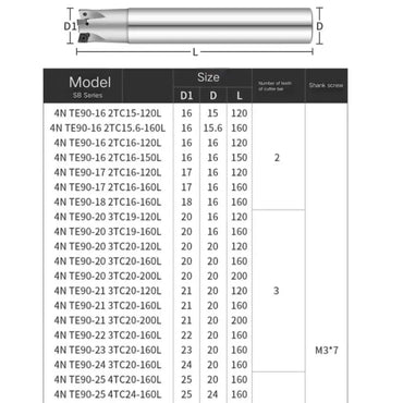 long reach indexable end mill high feed  end mill Shandong Denso Pricision Tools Co.,Ltd.