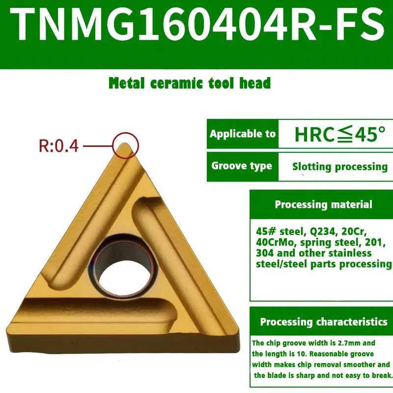 64-Ceramic blade TNMG1604 external turning tool Shandong Denso Pricision Tools Co.,Ltd.