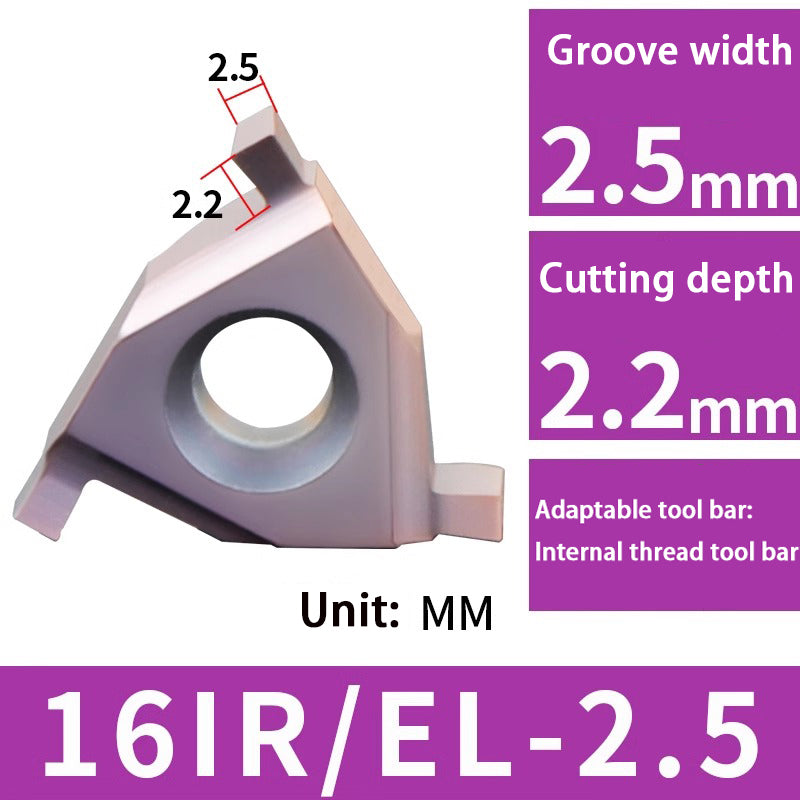 110-Circlip Groove Internal Cutting Blade CNC Knife Grain Flat Mount Grooving Blade 16IR/EL-1.0 Shandong Denso Pricision Tools Co.,Ltd.