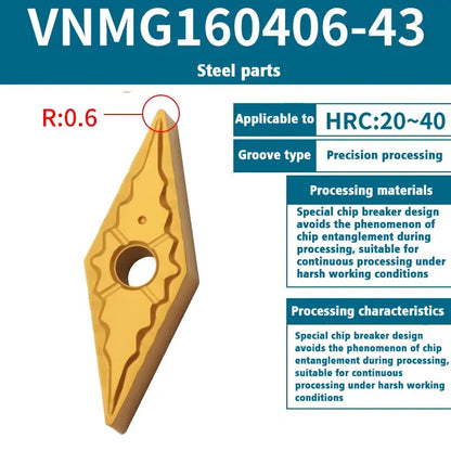 VNMG160408/08 Turning inserts Turning slotting diamond turning tools Shandong Denso Pricision Tools Co.,Ltd.