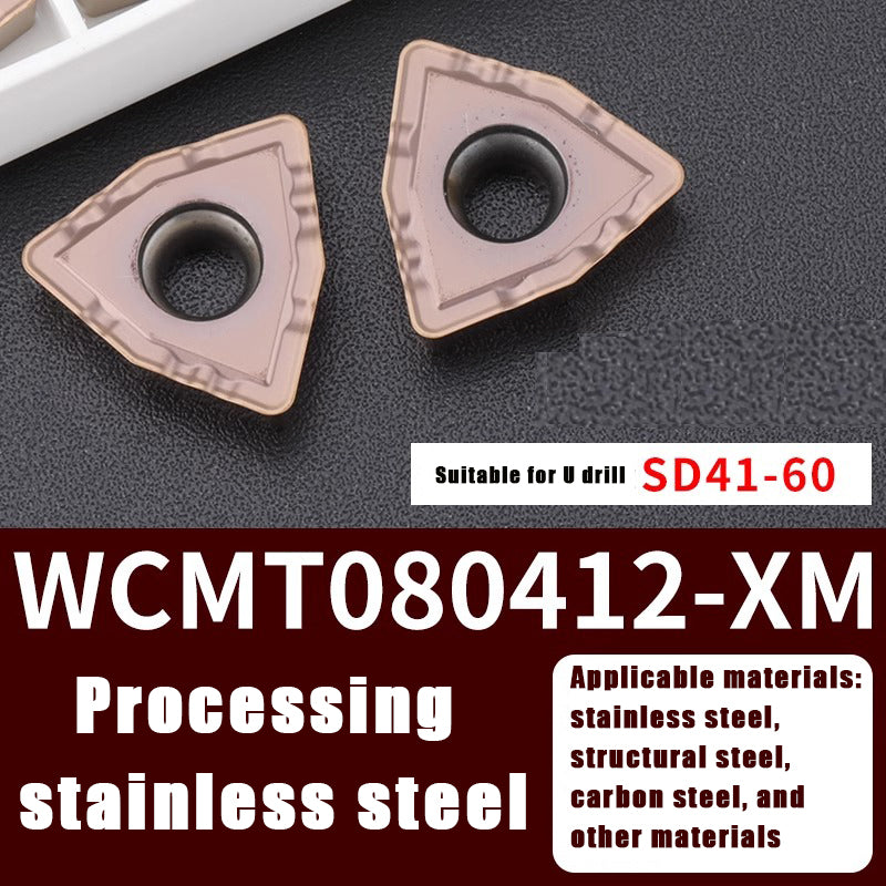 3004-U drill violent drill CNC blade wcmt050308/06t308 knife grain Shandong Denso Pricision Tools Co.,Ltd.