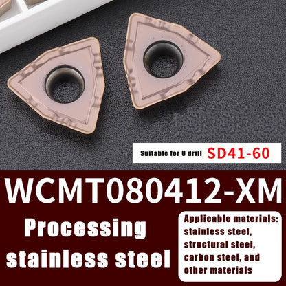 3004-U drill violent drill CNC blade wcmt050308/06t308 knife grain Shandong Denso Pricision Tools Co.,Ltd.