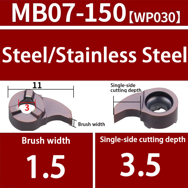 103-comma blade MB09GR/07GR/05GR small hole grooving tool bar inner hole cutting tool Shandong Denso Pricision Tools Co.,Ltd.