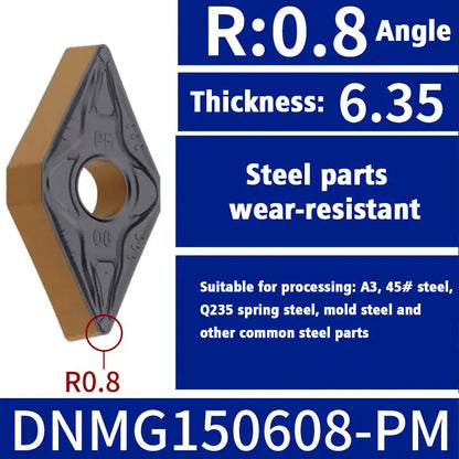 67-Turning tool blade 55 degree diamond DNMG1504 outer circle inner hole turning tool Shandong Denso Pricision Tools Co.,Ltd.