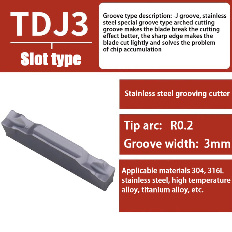 107-end face slot cutter CNC Swiss machine inner hole snap ring slot cutter cutting blade TDJ/TDC/TDXU Shandong Denso Pricision Tools Co.,Ltd.