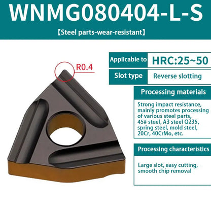 71-WNMG080408/04 Hardened alloy wear-resistant cutter head for steel parts Shandong Denso Pricision Tools Co.,Ltd.