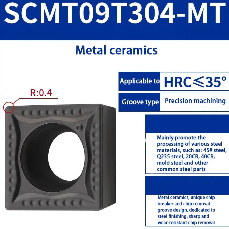 77-SCMT09T304 small square single-sided boring insert Shandong Denso Pricision Tools Co.,Ltd.