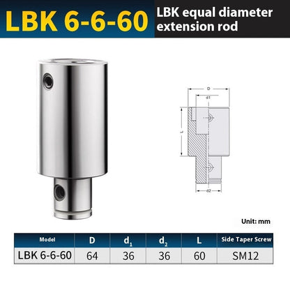 2057-CNC LBK1/2/3/4 equal diameter boring tool extension rod fine-tuning machining center rough and fine boring tool handle extension connecting rod Shandong Denso Pricision Tools Co.,Ltd.