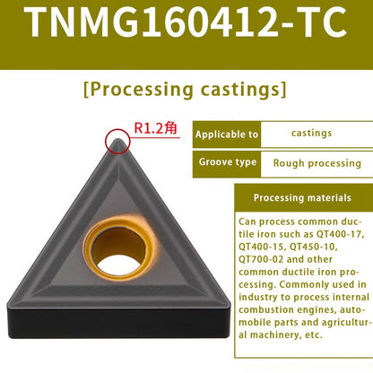 120-TNMG160404R/L-VF/S Steel Parts Fine Turning Triangular Grooving Knife Shandong Denso Pricision Tools Co.,Ltd.