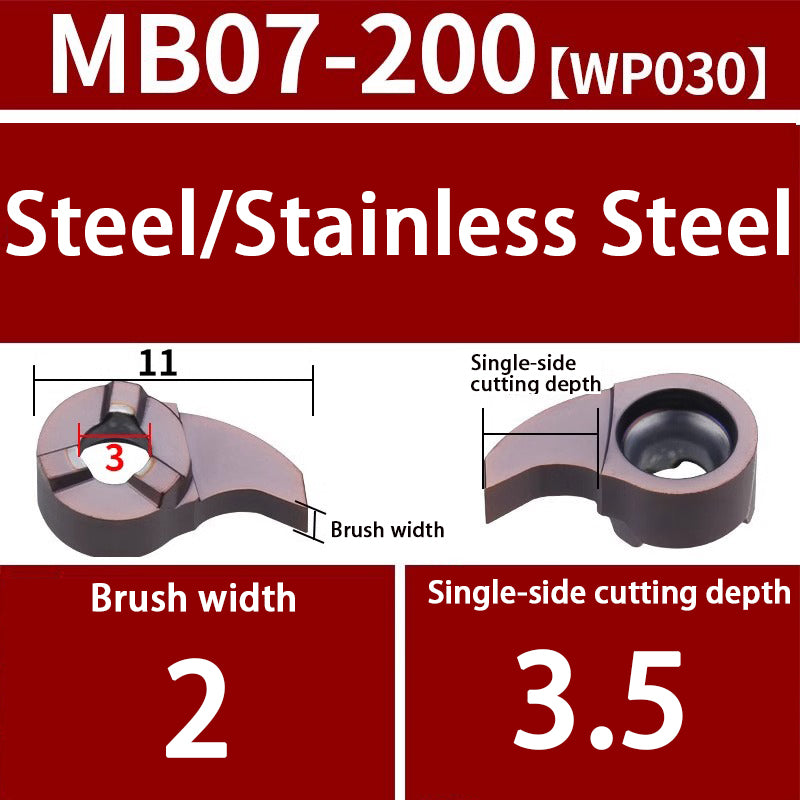 103-comma blade MB09GR/07GR/05GR small hole grooving tool bar inner hole cutting tool Shandong Denso Pricision Tools Co.,Ltd.