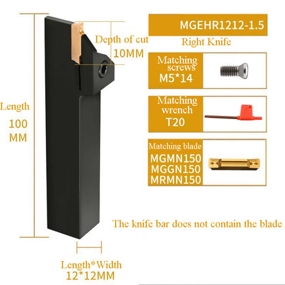 1002-MGEHR2020-3 straight  knife lathe tool lengthened cutting knife slotting knife