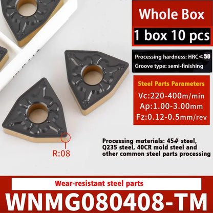 WNMG0804 steel parts cast iron stainless steel special insert Shandong Denso Pricision Tools Co.,Ltd.