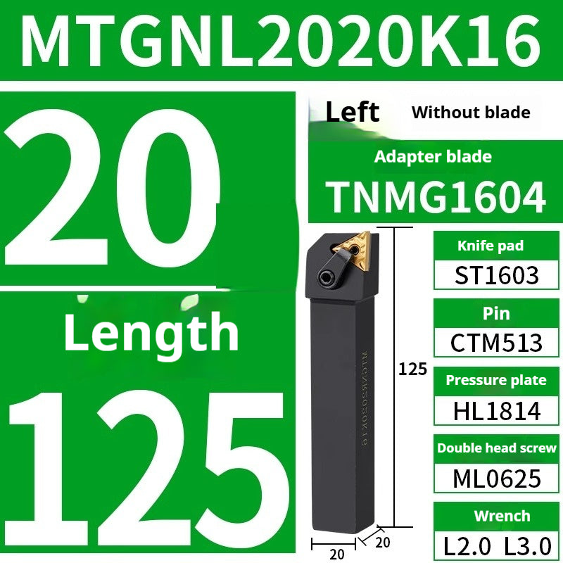 3039-External turning tool bar MTGNR2020K16/2525M16 triangular external turning tool bar/lathe tool