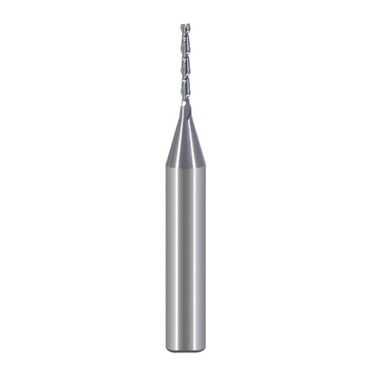 1/16 inch Cuting Diameter Spiral UP Cut Router Bit with 1/4 inch Shank 2 Flute Plunge CNC End Mill