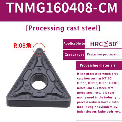 120-TNMG160404R/L-VF/S Steel Parts Fine Turning Triangular Grooving Knife Shandong Denso Pricision Tools Co.,Ltd.