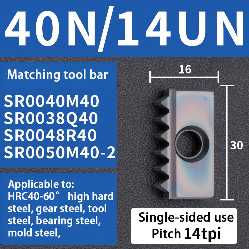 95-Comb milling blade/thread milling blade/comb blade 12/14/21/30 40N Shandong Denso Pricision Tools Co.,Ltd.