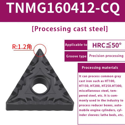 120-TNMG160404R/L-VF/S Steel Parts Fine Turning Triangular Grooving Knife Shandong Denso Pricision Tools Co.,Ltd.