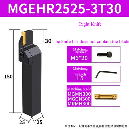 1002-MGEHR2020-3 straight  knife lathe tool lengthened cutting knife slotting knife