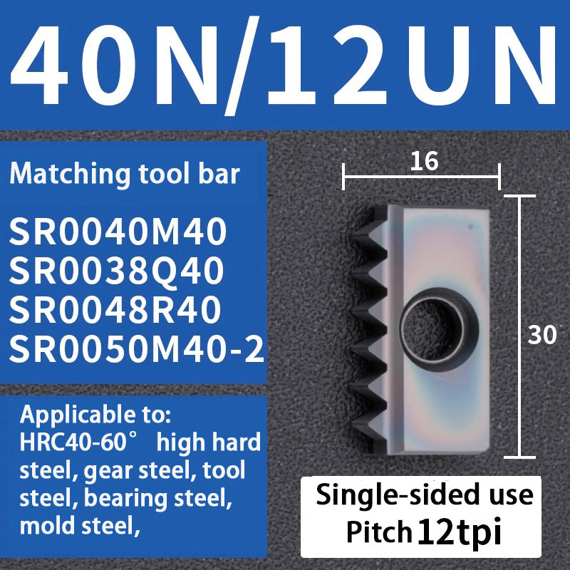 95-Comb milling blade/thread milling blade/comb blade 12/14/21/30 40N Shandong Denso Pricision Tools Co.,Ltd.